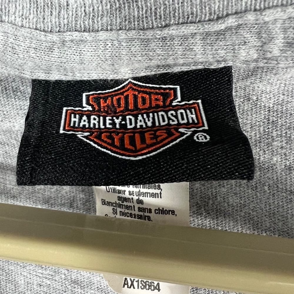 |•HARLEY-DAVIDSON•| Grey V-neck Mobile Bay Mobile, Alabama T-shirt Size 3X - Picture 7 of 11